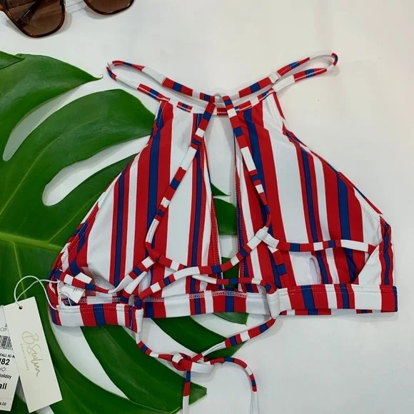 NWT B. Swim Halter Bikini Top + Bottom 4th of July - Picture 5 of 8